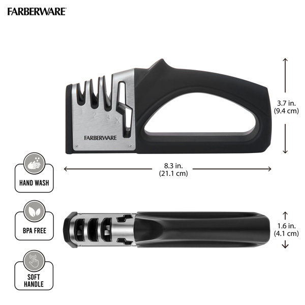 Farberware Edgekeeper 3 Stage Tabletop Kitchen Knife and Shear